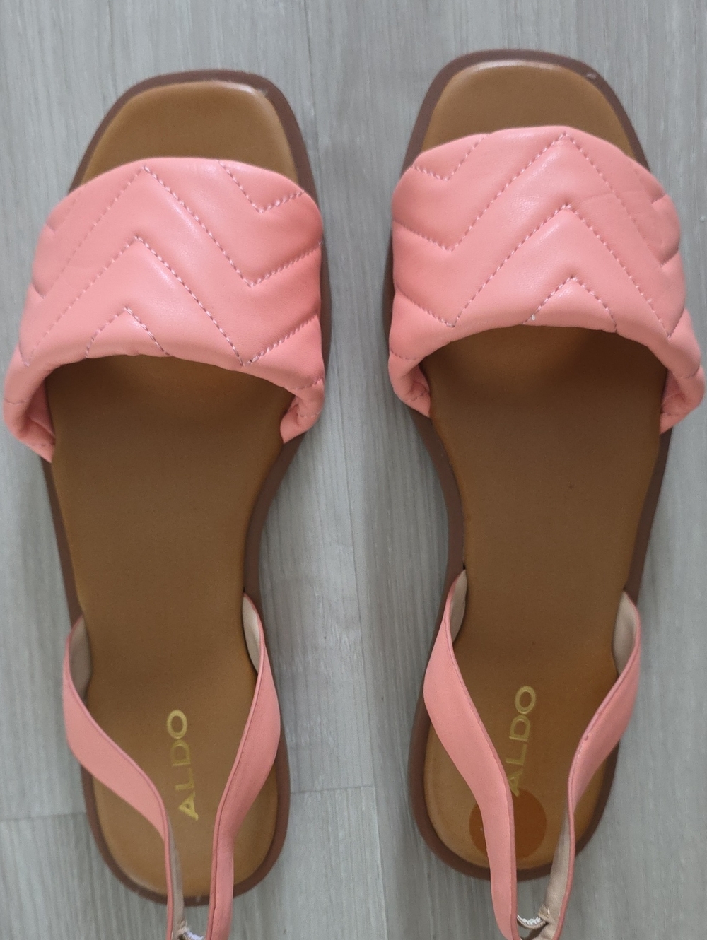 ALDO Pink Quilted Slingback Sandals